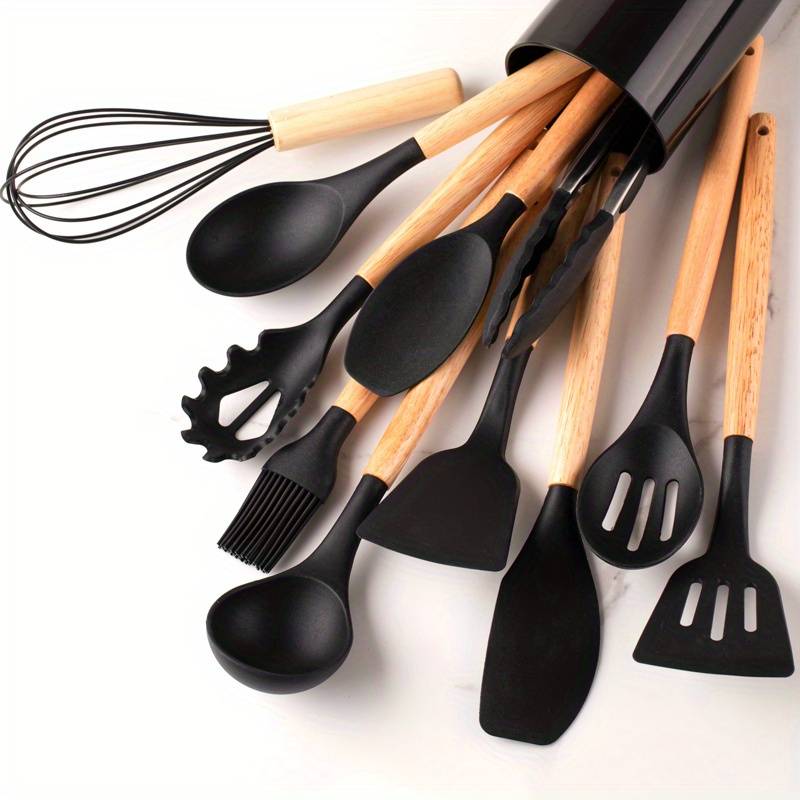 Signature Silicone Utensil Set - Crafted for the Refined Kitchen