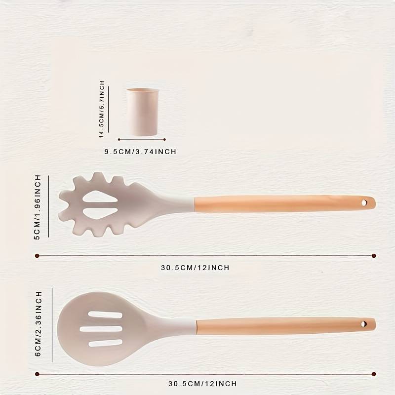 Signature Silicone Utensil Set - Crafted for the Refined Kitchen