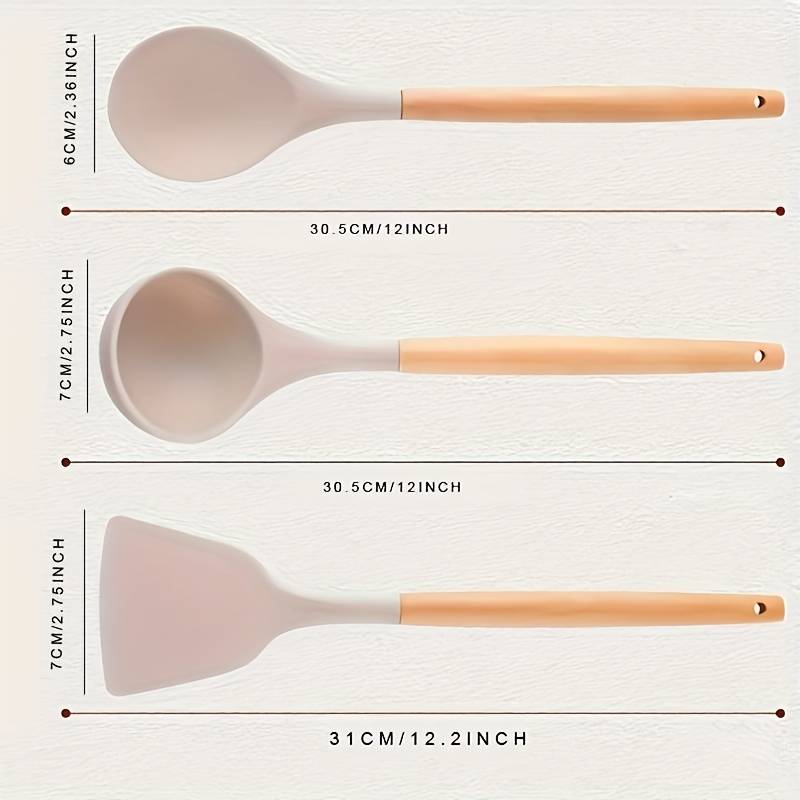 Signature Silicone Utensil Set - Crafted for the Refined Kitchen