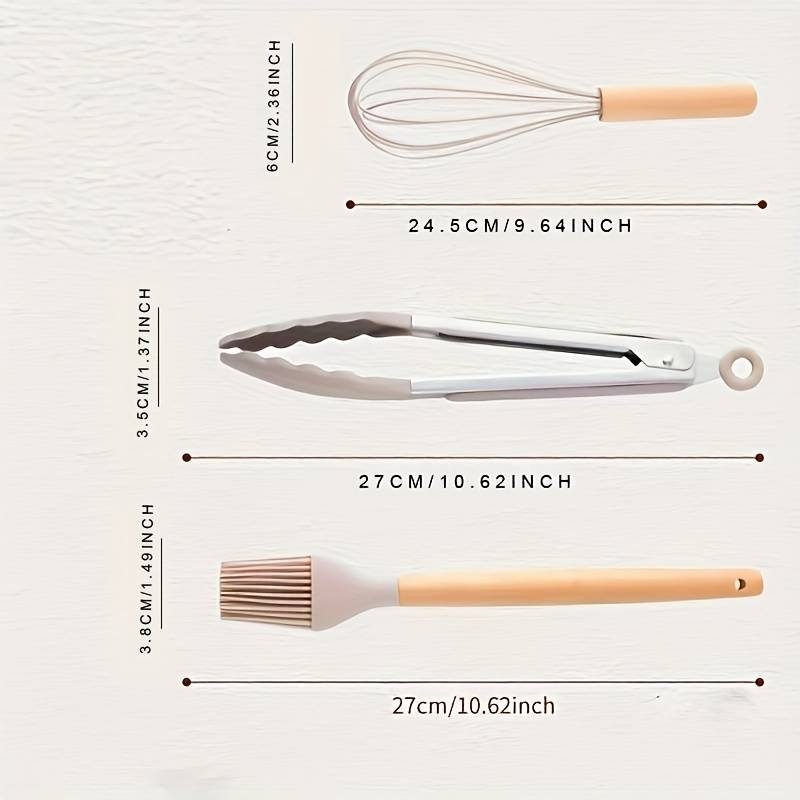 Signature Silicone Utensil Set - Crafted for the Refined Kitchen