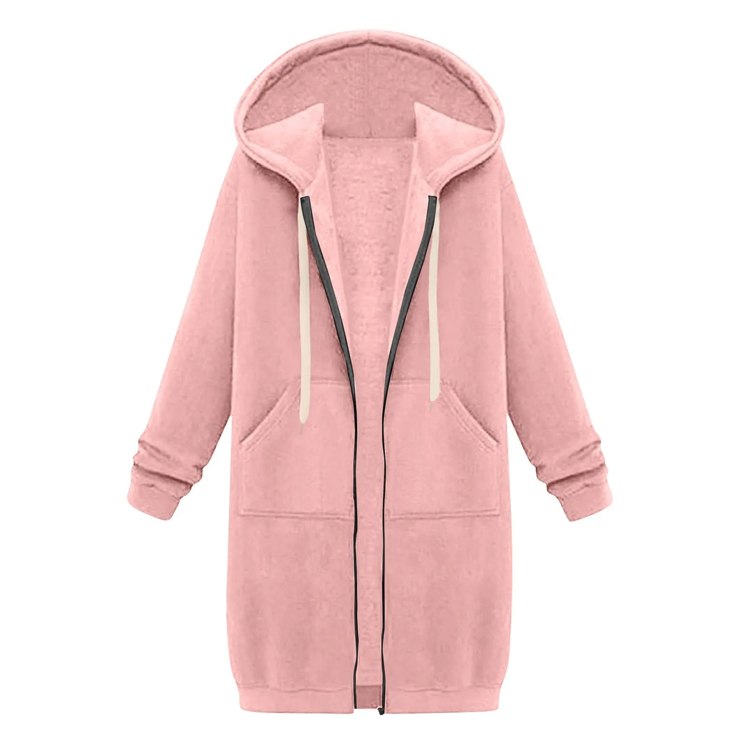 Cozy Long Zip-Up Hoodie