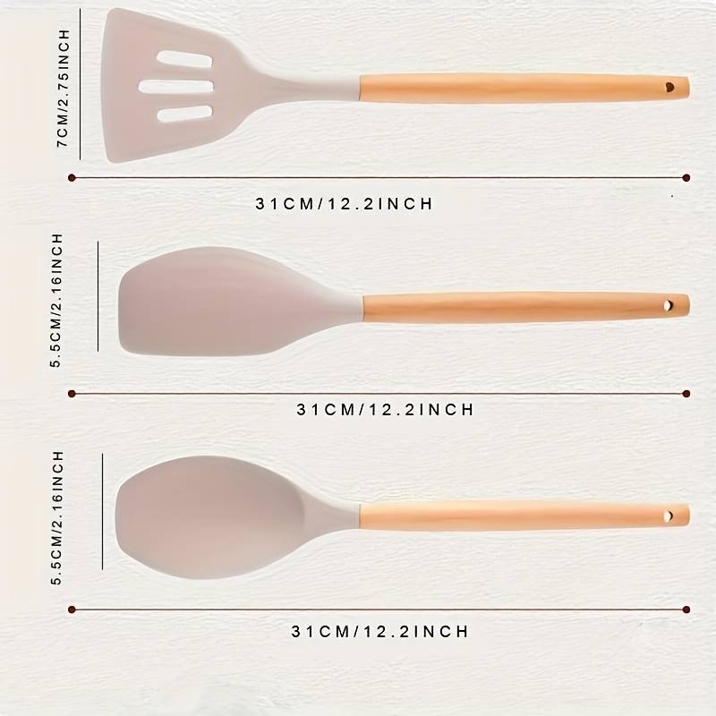 Signature Silicone Utensil Set - Crafted for the Refined Kitchen